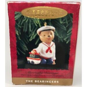 1993 Hallmark Keepsake Ornament The Bearingers Son Sailor Bear Vintage In Box